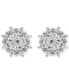 Diamond Cluster Stud Earrings (3/8 ct. t.w.) in 14k White or 14k Gold