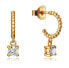 Фото #1 товара Charming gold-plated earrings with zircons Popular 7125E100-38