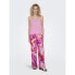 ONLY Alma Life Poly pants Coral Rose / Aop 557 Santorini Palm, S - фото #7