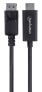 Фото #5 товара Manhattan DisplayPort 1.2 to HDMI Cable - 4K@60Hz - 3m - Male to Male - DP With Latch - Black - Not Bi-Directional - Three Year Warranty - Polybag - 3 m - DisplayPort - HDMI - Male - Male - Straight