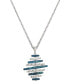 ფოტო #2 პროდუქტის Blue Patina Kite Pendant Long Necklace
