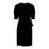 PIECES Tala 2/4 Wrap Short Sleeve Dress