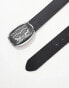 Фото #2 товара Levi's Billy leather belt with logo plaque in black