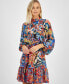 Фото #3 товара Women's Printed Fit & Flare Dress