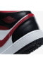 Air Jordan 1 Mid Black Fire Red Kadın Spor Ayakkabı