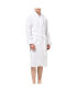 Mens Luxury Waffle Knit Cotton Bathrobe Shawl Collar Hotel Spa Robe