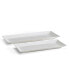 Фото #1 товара Trellis Bone China Bread Tray Set of 2