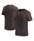 Фото #1 товара Men's Brown Cleveland Browns Sideline Coach Performance T-shirt