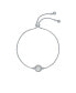 ფოტო #1 პროდუქტის SOLETA: Solitaire Sparkle Crystal Adjustable Bracelet