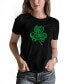 ფოტო #1 პროდუქტის Women's St. Patrick's Day Shamrock Word Art Crew Neck T-shirt