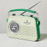 Фото #2 товара Retro Portable AM/FM Bluetooth Radio Tonal Green - Hearth & Hand™ with Magnolia