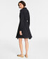 Women's Long-Sleeve Belted Shirtdress, Created for Macy's