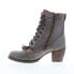 Фото #5 товара Bed Stu Finis F322007 Womens Gray Leather Lace Up Casual Dress Boots 6.5
