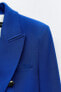 Фото #4 товара Двубортный пиджак приталенного кроя ZARA