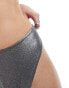 Фото #4 товара Weekday Shore glitter bikini bottom in grey