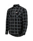 Фото #2 товара Men's Black Kansas City Chiefs Industry Flannel Button-Up Shirt Jacket