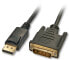 Фото #1 товара Lindy 1m DisplayPort to DVI Cable - 1 m - DVI-D - DisplayPort - Gold - 2.7 Gbit/s - Black