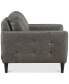 Фото #5 товара CLOSEOUT! Locasta 35" Tufted Leather Arm Chair, Created for Macy's