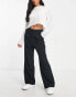 Фото #8 товара Miss Selfridge Petite slouchy dad trouser in black - BLACK