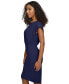 Фото #2 товара Women's Cap-Sleeve Midi Sheath Dress