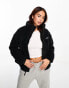 Фото #1 товара Columbia – Lodge Baffled – Jacke aus Sherpa-Fleece in Schwarz, exklusiv bei ASOS