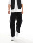 Фото #4 товара ASOS DESIGN exaggerated barrel jeans with contrast stitch in washed black