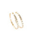 ფოტო #1 პროდუქტის 316L Gold-Tone Heart Atta Girl! Hoop Earrings