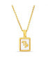 kensie gold-Tone Tag Zodiac Sign Pendant Necklace