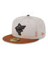 Фото #1 товара Men's Stone, Brown Miami Marlins 2024 Clubhouse 59FIFTY Fitted Hat