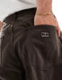 Obey bigwig baggy cargos in brown