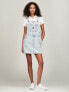 Фото #1 товара Flag Motif Denim Overall Dress