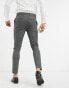 New Look skinny suit trouser in dark grey