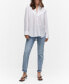 ფოტო #1 პროდუქტის Women's Pocket Oversize Shirt