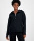 ფოტო #1 პროდუქტის Women's Relaxed Quilted Quarter-Zip Sweater, Created for Macy's