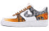 【定制球鞋】 Nike Air Force 1 Low 07 空军一号 钢铁之心白电影主题定制 耐磨防滑 休闲 防滑耐磨 低帮 板鞋 女款 橙灰 / Кроссовки Nike Air Force DD8959-100