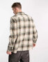 Vans helleson check shirt in beige S - фото #4