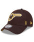 Фото #1 товара Men's Brown San Diego Padres 2024 Clubhouse 9FORTY Adjustable Hat
