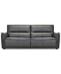 Фото #1 товара Polner 91" Leather Power Motion Sofa, Created for Macy's