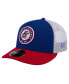 ფოტო #1 პროდუქტის Men's Royal Kansas Jayhawks Throwback Circle Patch 9Fifty Trucker Snapback Hat