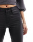 Vila coated jeans in black