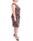 Plus Size Printed Short-Sleeve Sheath Dress
