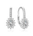 Glittering silver earrings with zircons AGUC1296L