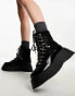 Фото #8 товара Circus NY Gail flatform chunky lace up low ankle boot in black