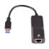 Фото #3 товара V7 Black Gigabit Ethernet Adapter USB 3.0 A Male to RJ45 Female - 1x USB 3.0 - 1x RJ45 - Black