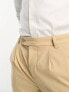 New Look double pleat front smart trousers in stone