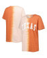 ფოტო #1 პროდუქტის Women's Texas Orange Texas Longhorns Find Your Groove Split-Dye T-shirt