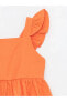 LCW ECO Kare Yaka Askılı Basic Kız Bebek Elbise