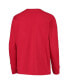 ფოტო #7 პროდუქტის Big Boys Scarlet Ohio State Buckeyes Lockup Long Sleeve T-shirt