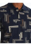 LCW Vision Pike Kumaş Polo Yaka Desenli Kısa Kollu Erkek Tişört
