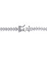 Фото #2 товара Sterling Silver Heart Shaped Clear Cubic Zirconia Tennis Bracelet